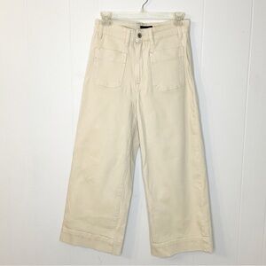 Free Assembly Womens Jeans Retro Flare Pockets Tan High Rise Size 4 Short Pants
